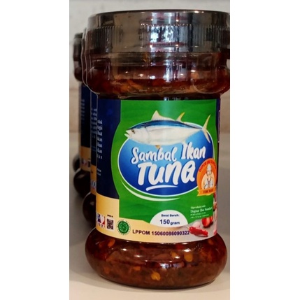 

sambal suwir tuna asap pedas enak original botol kemasan 150gram