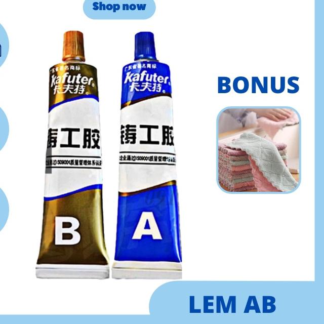 ❄ [FREE GIFT] Lem khususuntuk besi/ Lem Perekat Super Kuat Serbaguna Caster Glue A+B, lem besi multi