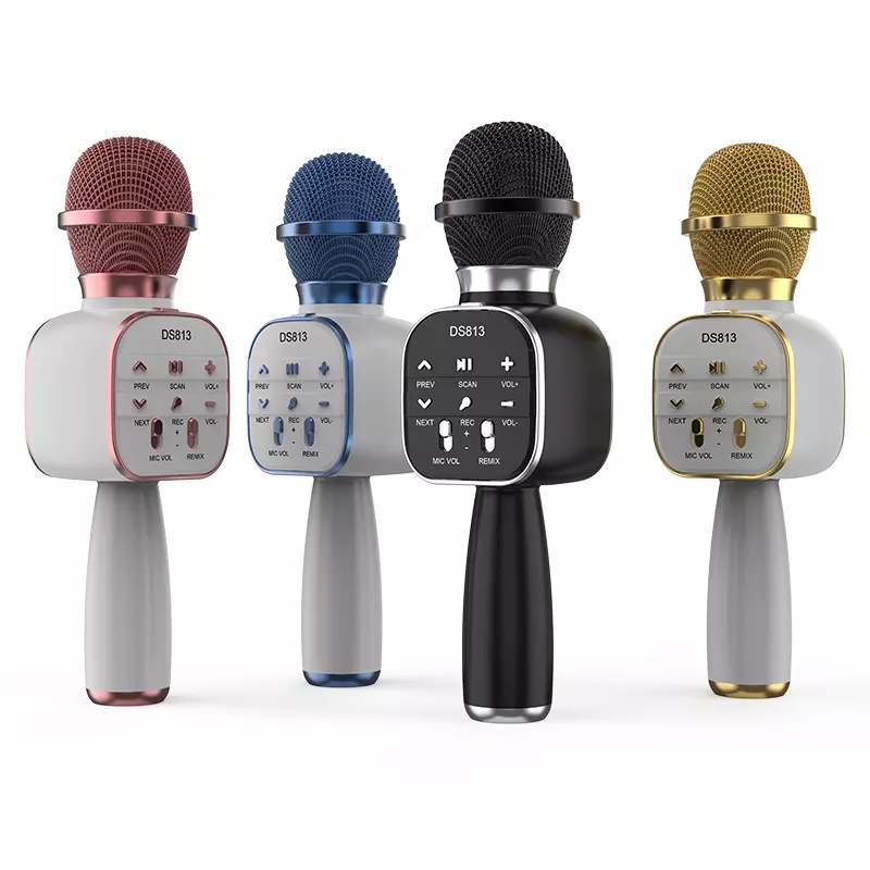 Premium Mic Bluetooth Karaoke Mik Mikrofon Microphone Nyanyi Lagu Mp3