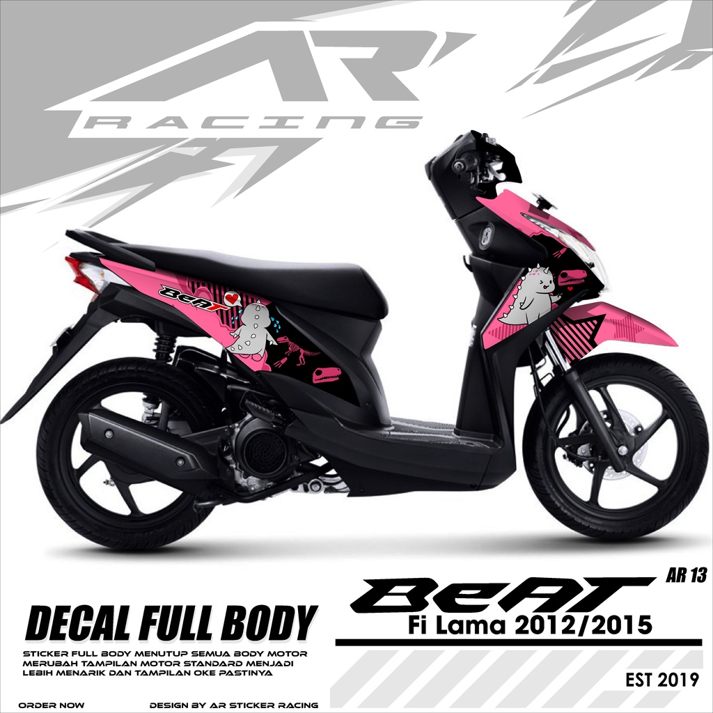 (COD) Decal Sticker Fullbody Beat Fi Lama 2012 2013 2014 - Dekal Stiker Skotlet Motor Beat Termurah 