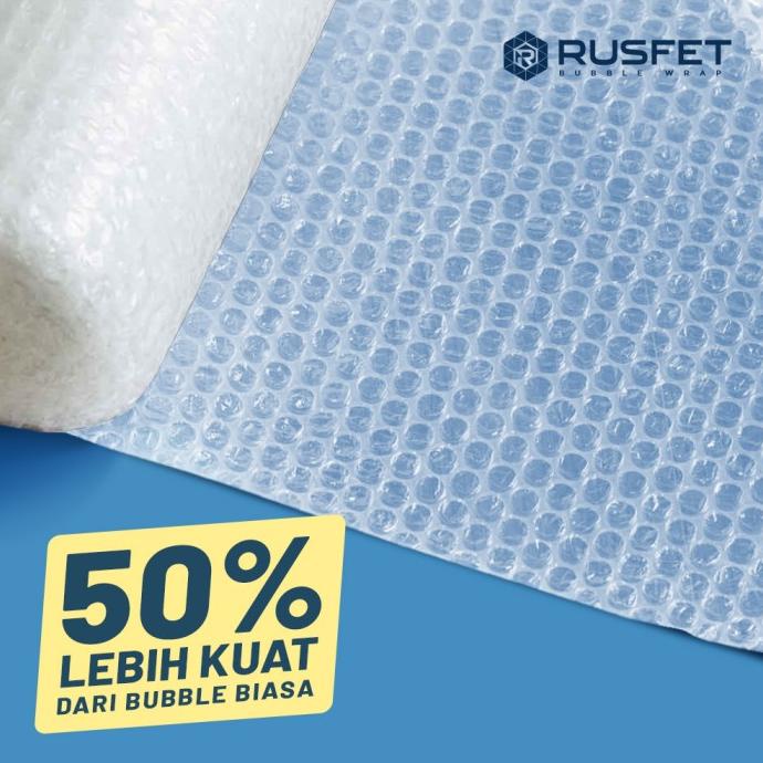 

Bubble/Babel/Buble Wrap Bening Tebal Premium 60cm x 50m Bubble Rusfet ram06