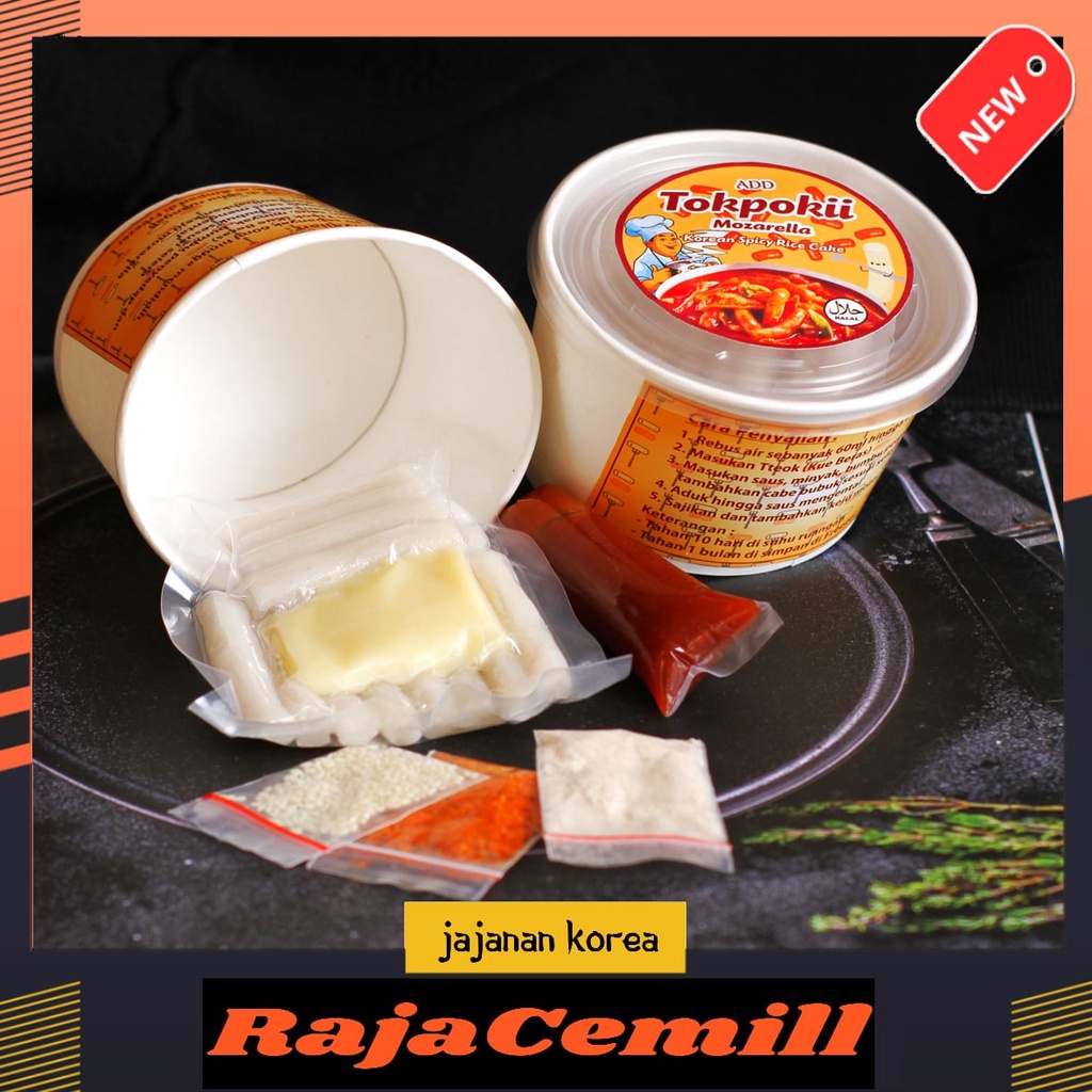 

RajaCemill Paket 2Pic Topoki Mozarella Instan Halal Pedas Murah Tokokki Mozzarela