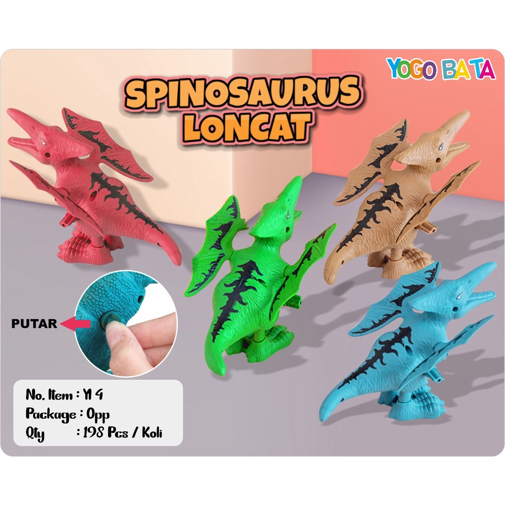 (BISA COD) MAINAN DINO LONCAT -  JUMPING DINOSAURUS / YI4 / YI5 / YI6