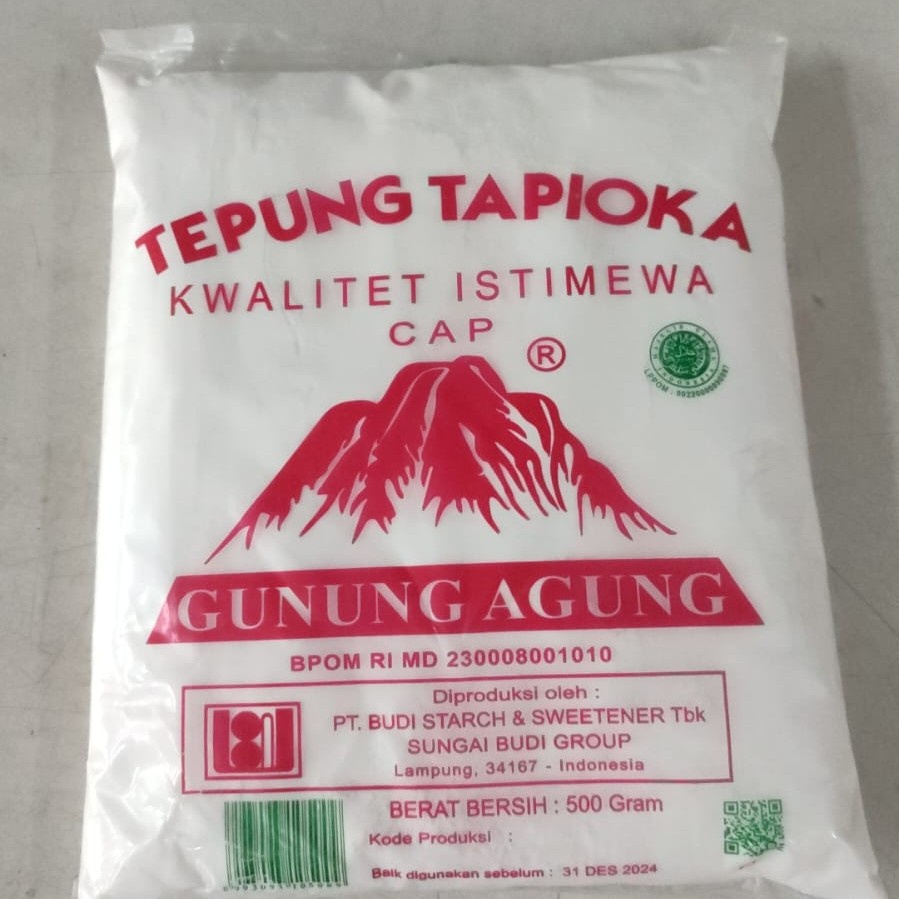 

Tepung tapioka gunung agung 500 gr