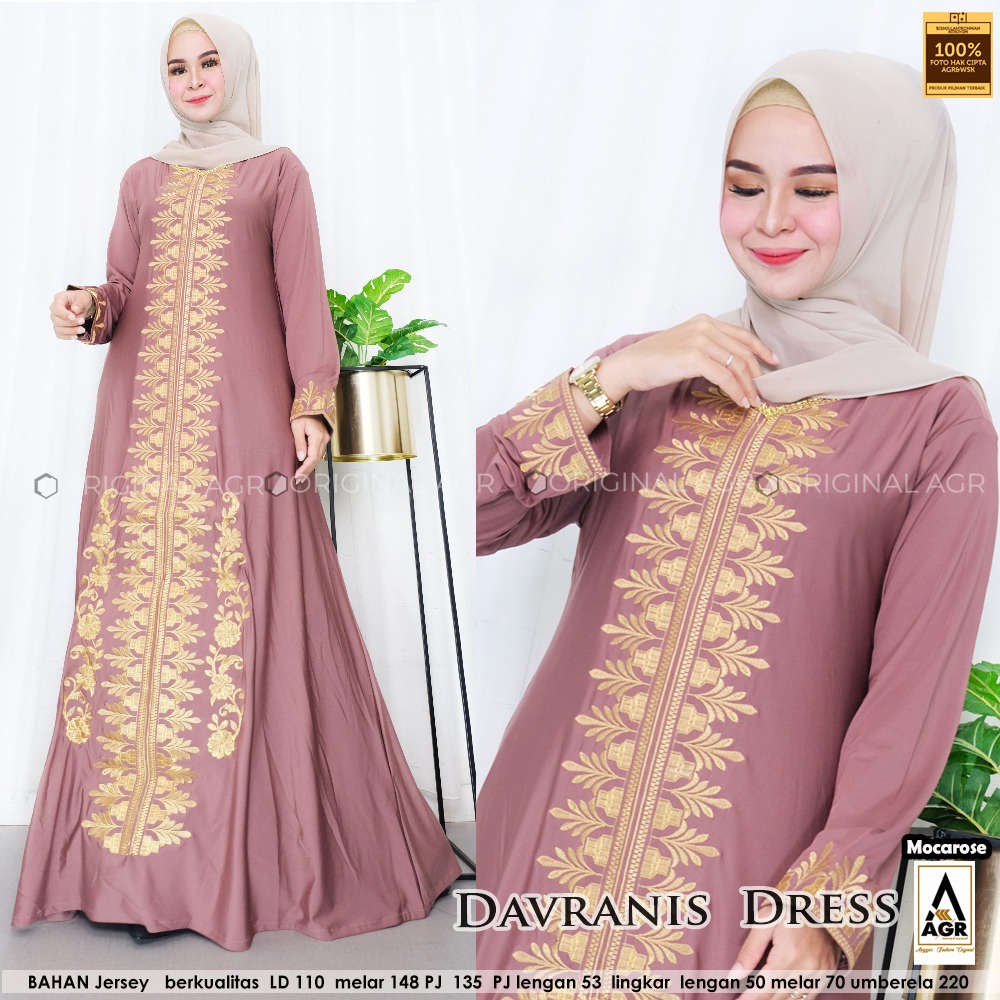 Davranis Dress Laisa Maxy Gamis Muslimah Jumbo Jersey Motif Bordir xxxl Ld 130cm Arabian Abaya Gamis Lebaran Remaja Muslimah Terbaru Seragaman Pengajian Murah Dress Wanita Muslimah Syar'i Gamis Polos Tebal Premium Warna Hitam Laisa Ori Turkey