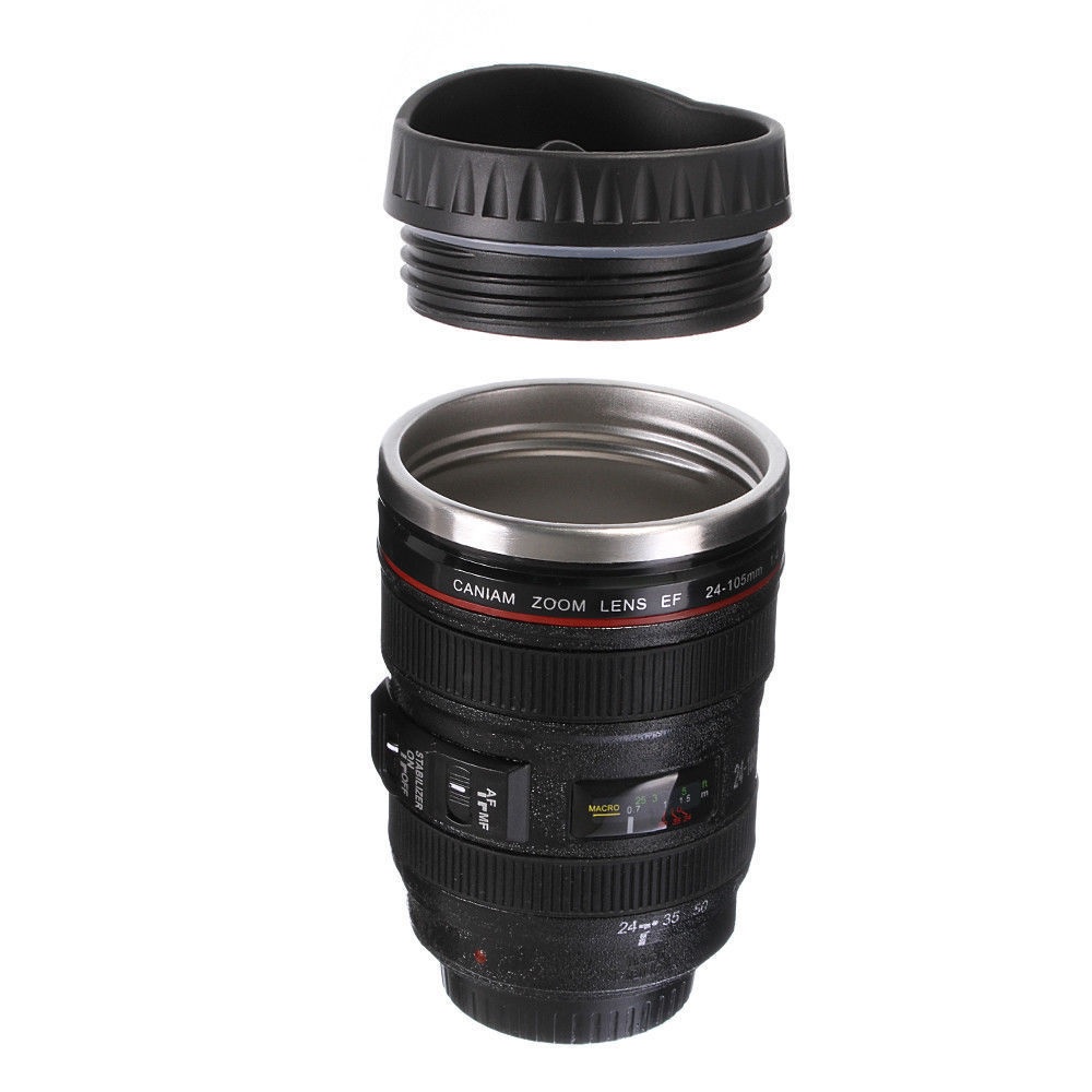 Mug Lensa CANON EF 24-105MM - Gelas Minum Bentuk Lensa Kamera - Bisa Panas &amp; Dingin