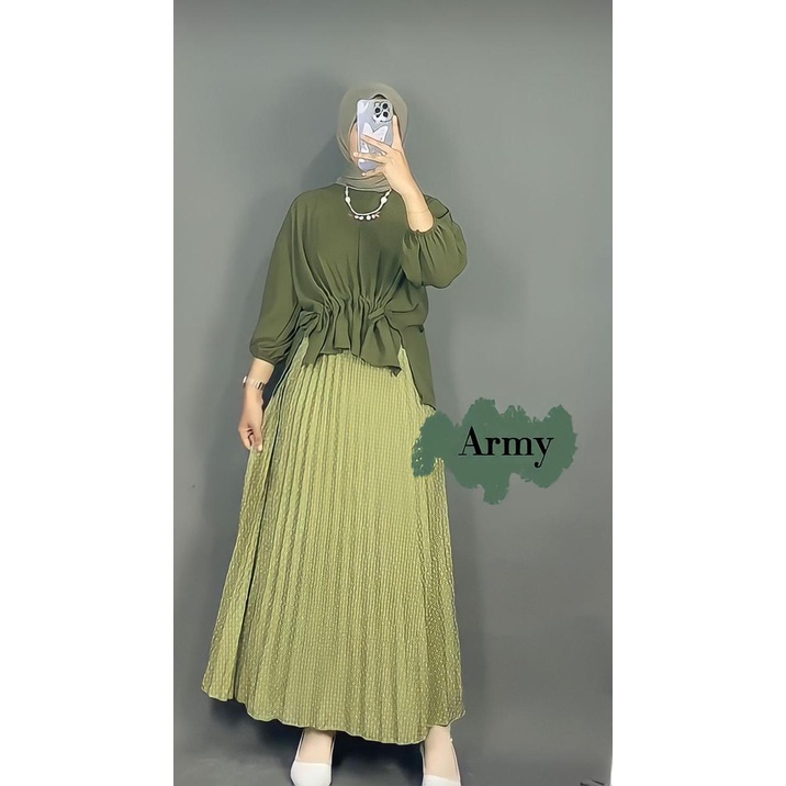 Blouse Jennie / sorella blouse serut / Blouse Serut / Blouse Crincle Airflow / Atasan Airflow wanita