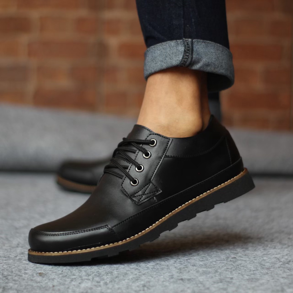 BURAY X SEPATU FORMAL PRIA DEWASA KULIT ASLI ORIGINAL PREMIUM CASUAL KASUAL PANTOFEL PRIA FASHION KERJA KANTOR GURU PNS DOSEN SANTAI NYAMAN ||  SEPATU BOOT LOW PRIA KULIT FASHION TRANDY BERKUALITAS