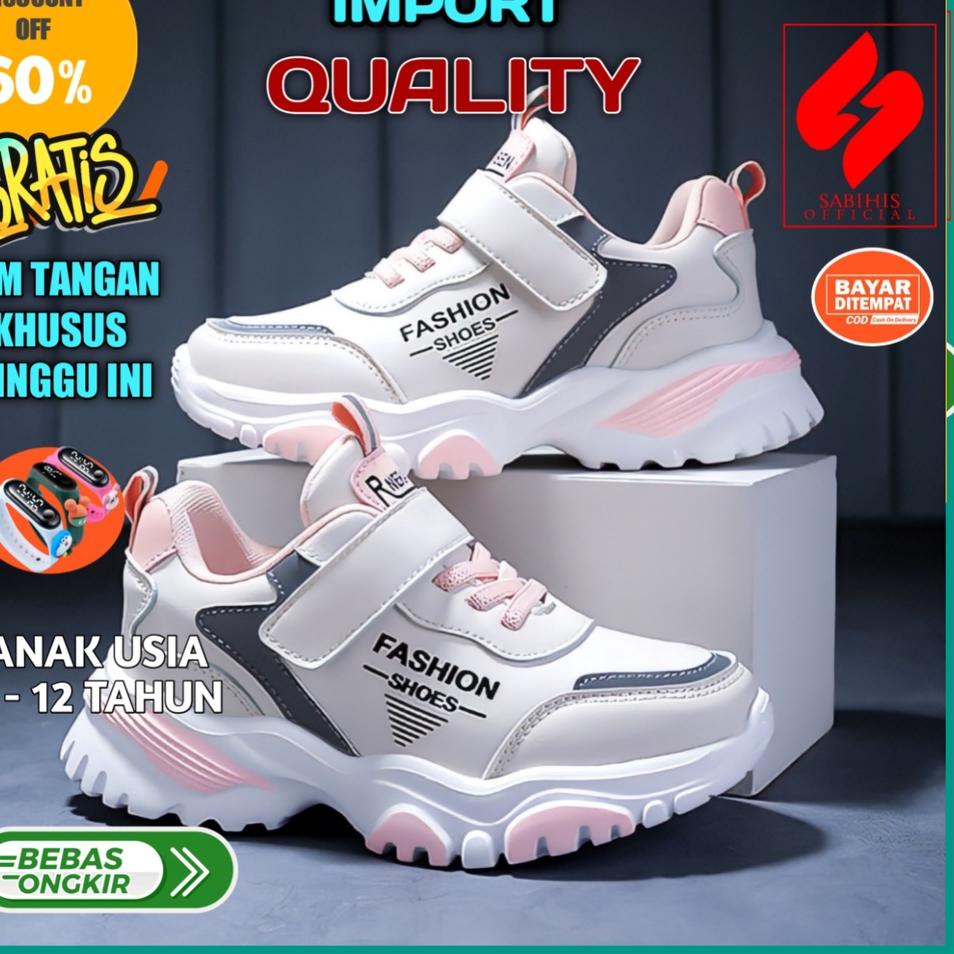 12.12 sale sepatu sneaker sekolah anak perempuan laki laki tk sd smp umur 3 4 5 6 7 8 9 10 11 tahun 