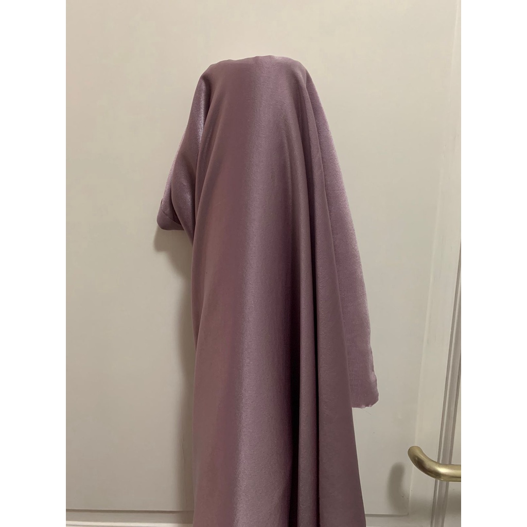 Bahan Kain Satin Premium Maxmara Ungu Taro