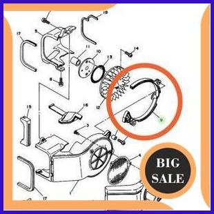 suku cadang Damper Air Shroud 1 Karet Tutup Kipas Original Yamaha F1zr F1z Force 1 140ZZ3