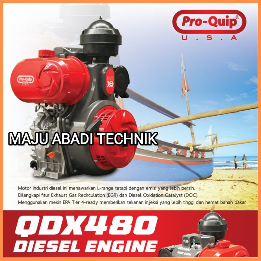 MESIN DIESEl PENGGERAK SERBAGUNA PRO QUIP QDX480 BAHAN BAKAR SOLAR