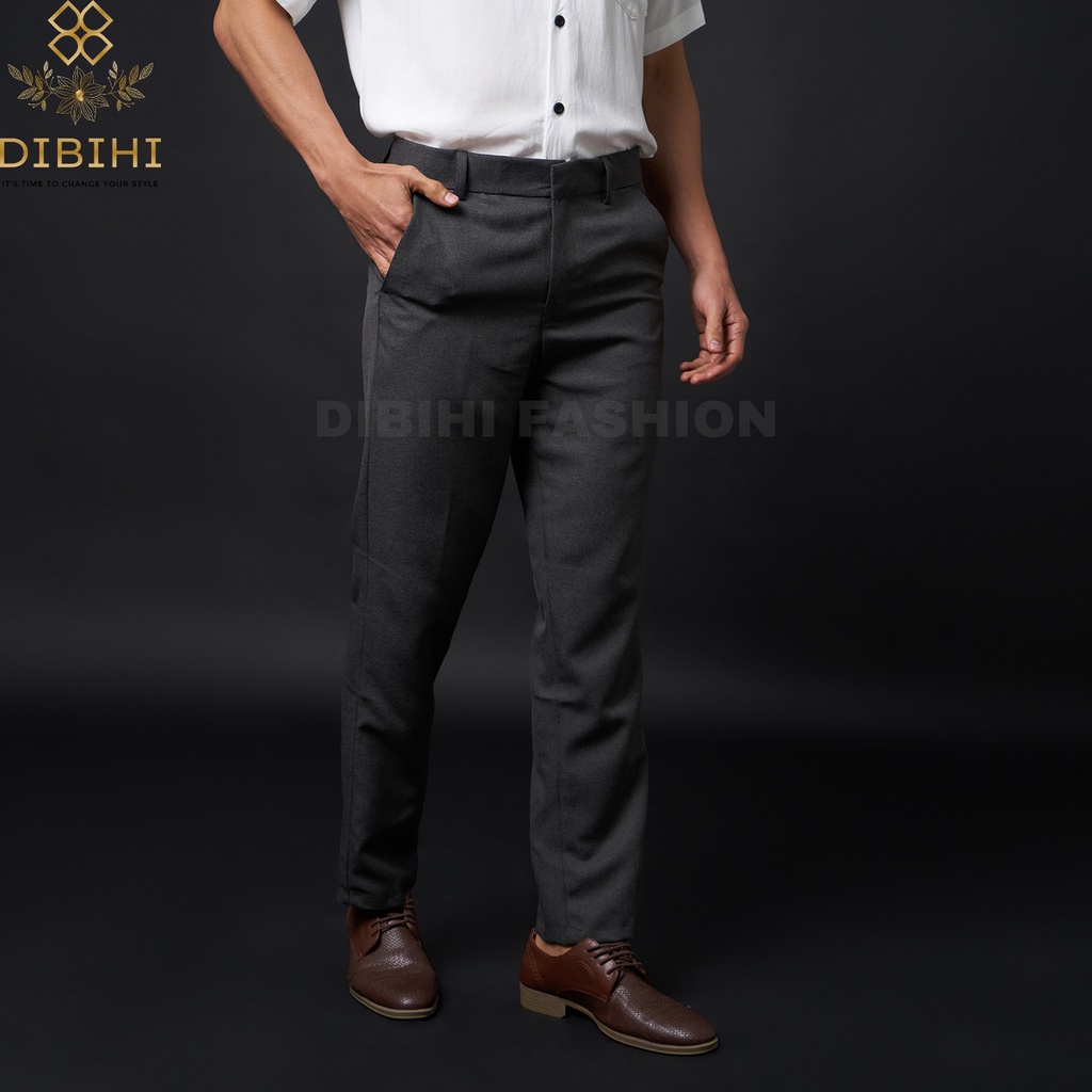 Celana Panjang Bahan Formal Kerja Kantor Dasar Kain Pria Slimfit Premium