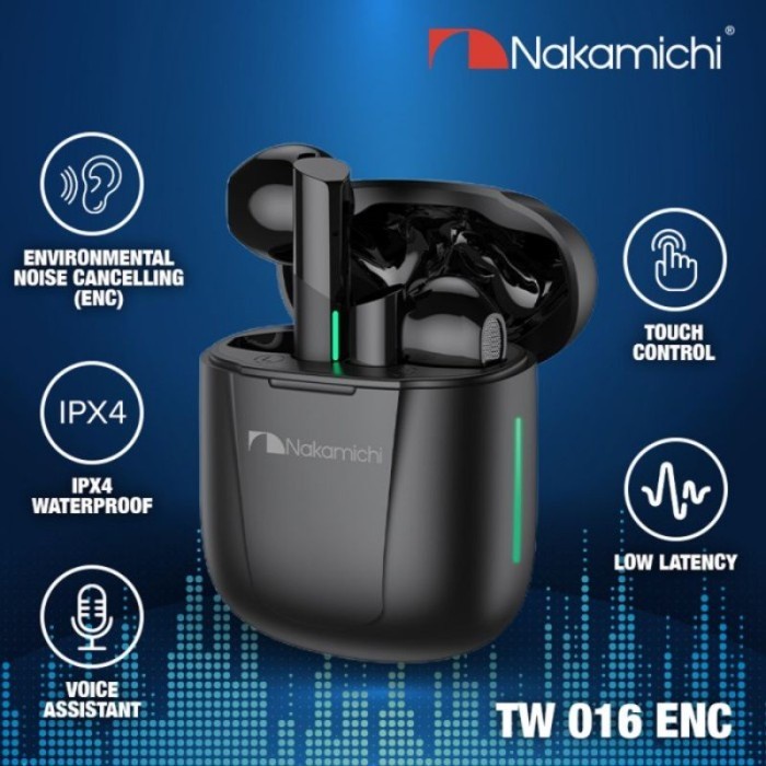 Terlaris Nakamichi Tws Tw016Enc True Wireless Earphone Tw016 Earbuds Tw 016 Enc