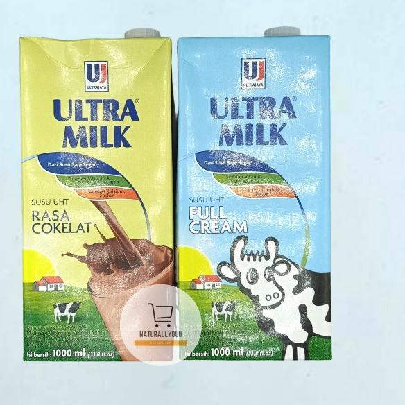 

Hot Sale Ultra Milk Susu UHT Full Cream / Coklat Cair 1Liter / Dus