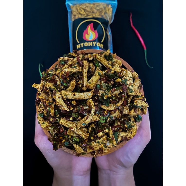 

Basreng NYONYOR Pedas Daun Jeruk 500 Gram