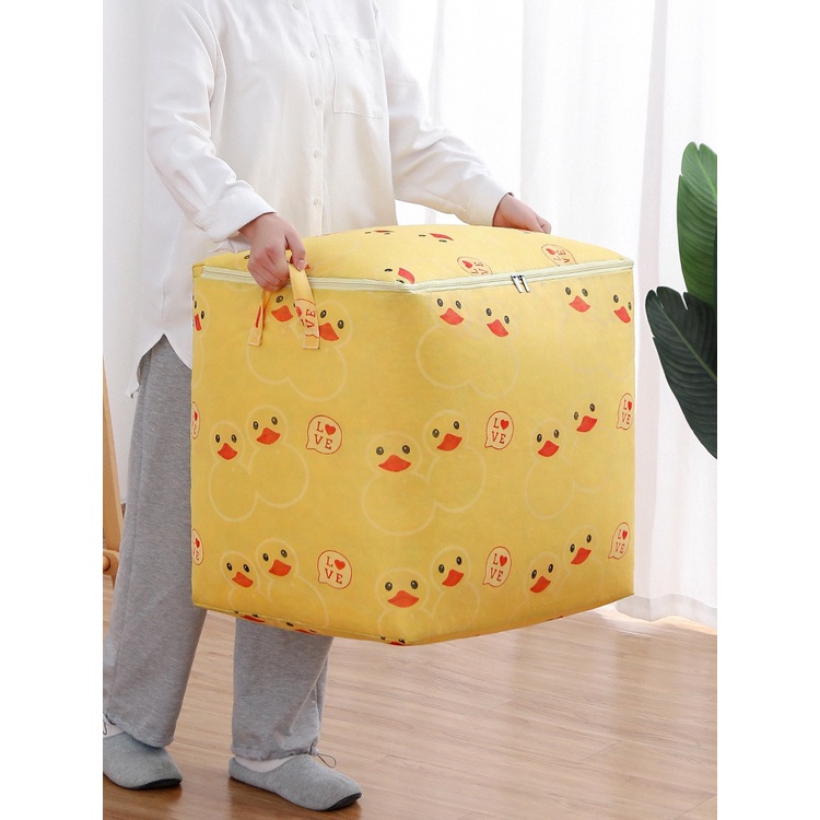 SHENAR,(COD) Keranjang Baju Serbaguna / LILO ZIPPER Storage Bag / Dengan Penutup Resleting Keranjang Serbaguna / Keranjang Storage Box 100Liter