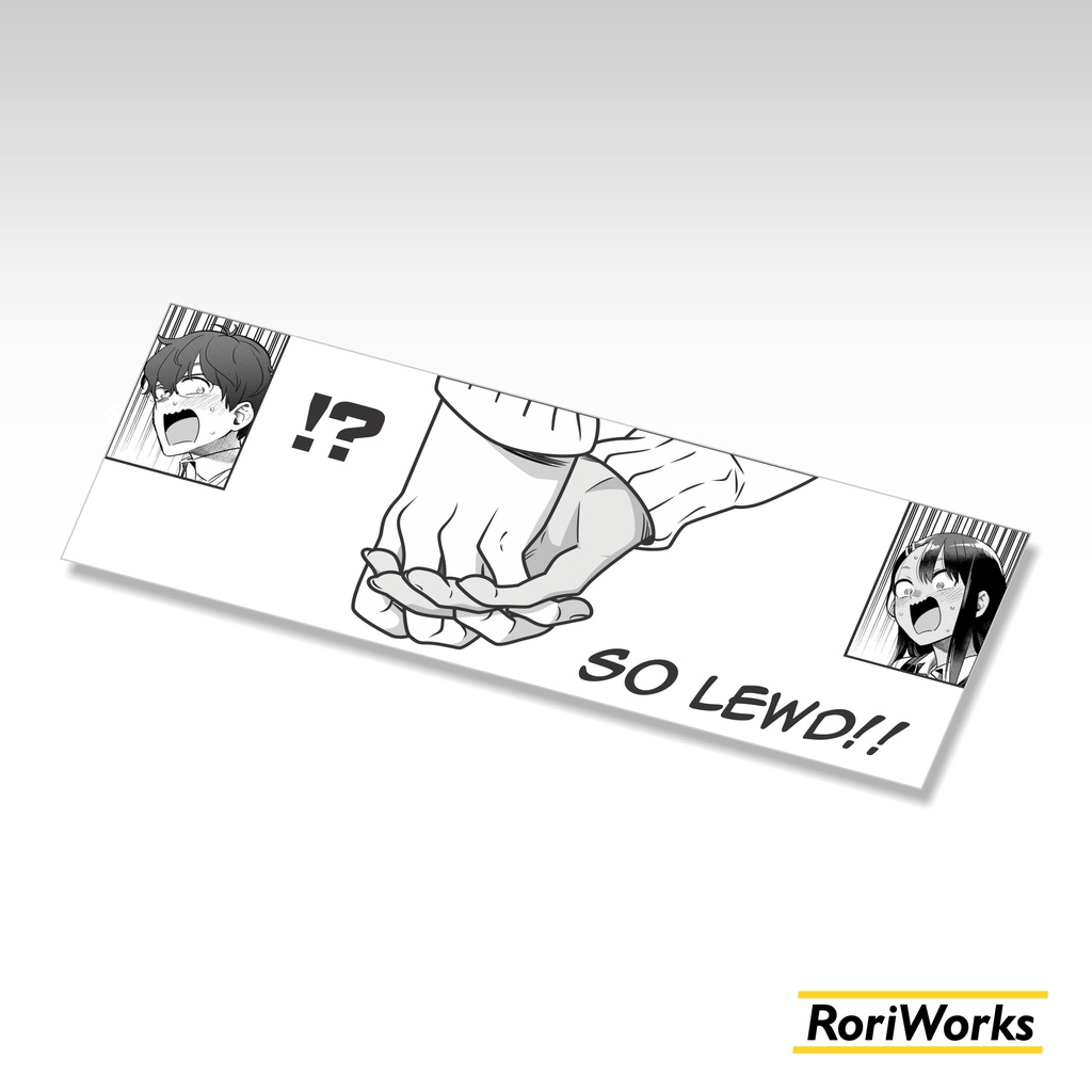 Stiker Slap - Nagatoro x Naoto Handholding