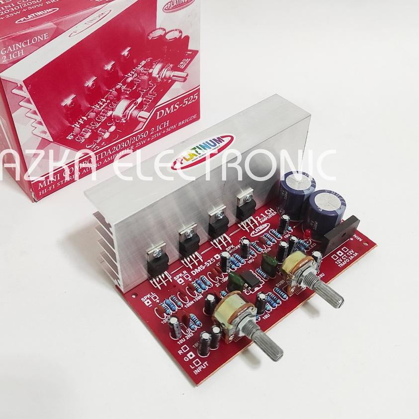 ✬ Kit Power Amplifier Speaker Aktif 2.1 Channel TDA2030 DMS 525 ♀