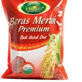 

☈ Beras merah organik premium merk HOTEL 2Kg - baik untuk diet ♠