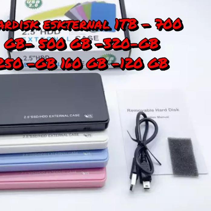➩ PROMO Hardisk Eksternal 500 GB 160 GB  250 GB  320 G11B 80 GB 1TB ✵