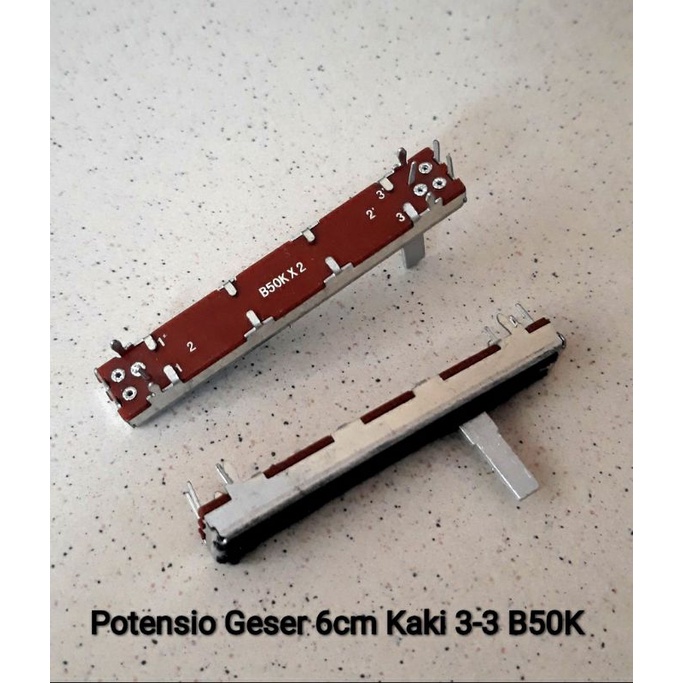 Potensio Geser 6cm Kaki 3-3 B50K