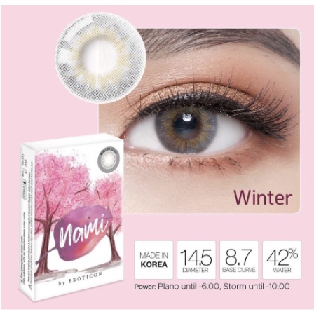 Softlens Nami by Exoticon Normal Dia 14,5mm + Lenscase / COD Softlens