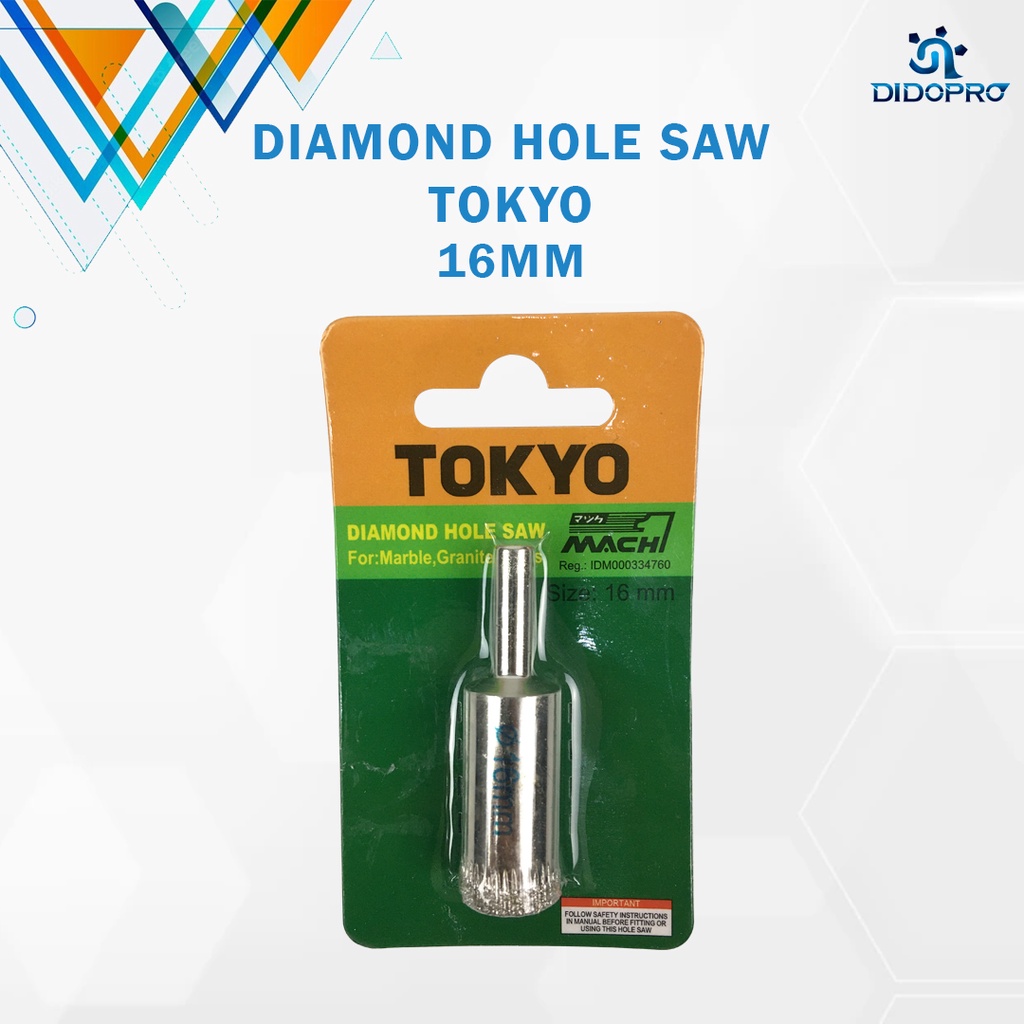 Diamond Core Drill TOKYO 4 5 6 8 10 12 13 14 16 18 19 20mm / Mata Bor Kaca Keramik Granit Granite