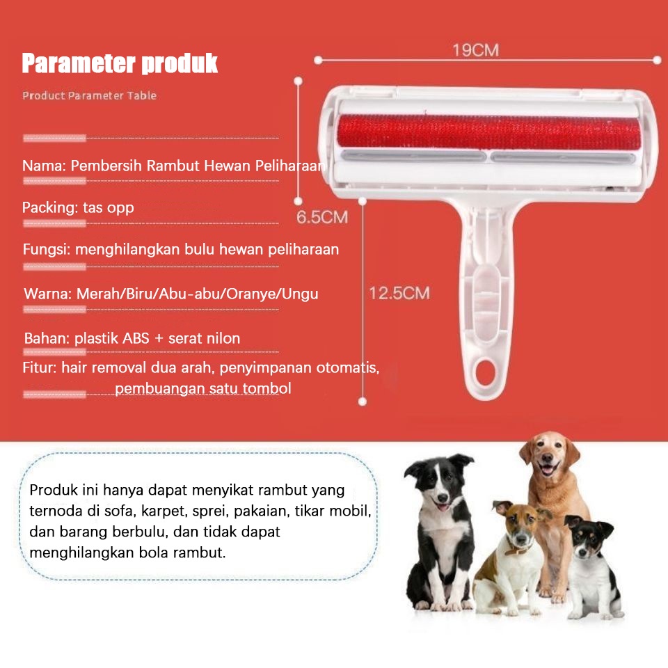 Pembersih Bulu Kucing/Anjing Roller Pembersih Pakaian Bulu Hewan Peliharaan Olive Care PET HAIR REMOVAL