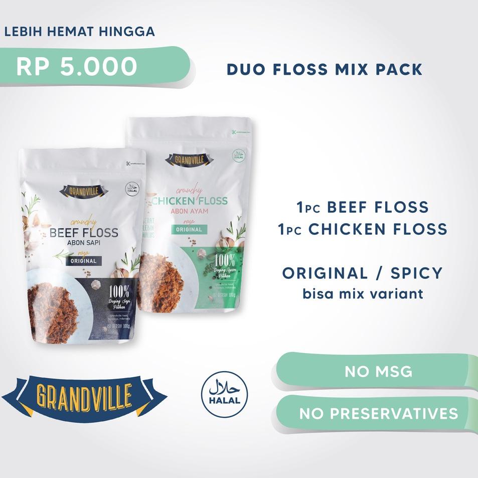 

➶ Grandville Abon SAPI & AYAM Crunchy Duo Mix Pack ◄