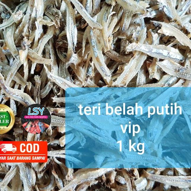 

℮ ikan asin teri belah putih vip / jengki belah vip 1kg ♥