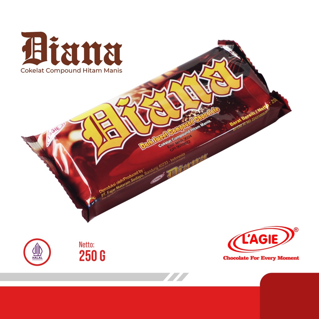 

Lagie Coklat Blok Diana 250gr