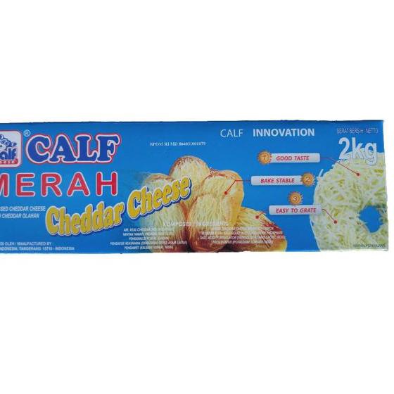 

☄ Keju Cheddar Calf Merah 2 kg ☉