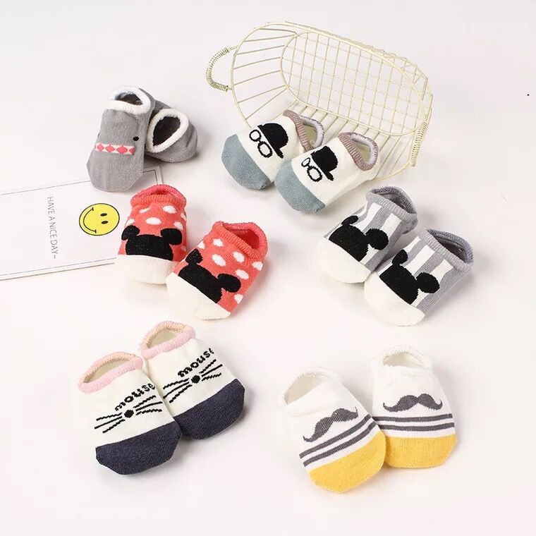 Kaos kaki karakter anak import Cute / Kaos kaki bayi anti slip / Kaoskaki anak breathable BB07