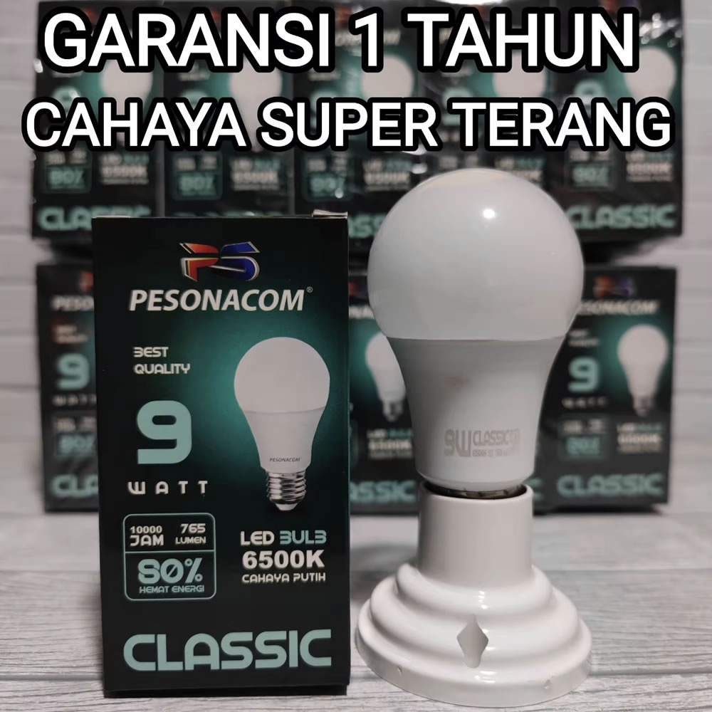 Bohlam Pesonacom Lampu LED Bulb Rumah Kantor SNI Classic Termurah 7W / 9W / 12W / 15W / 18W / 23W