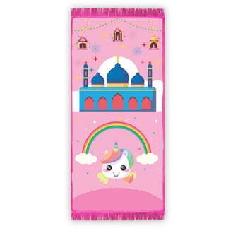 Sajadah Anak Karakter Unicorn Kado Hadiah Ultah Souvenir Kelulusan Juara Naik Kelas Ulang Tahun 9 Un