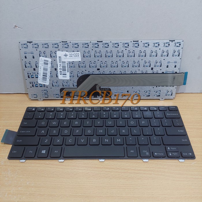 Keyboard Dell Inspiron 14-3000 14-3441 14-3442 14-5442 HITAM -HRCB