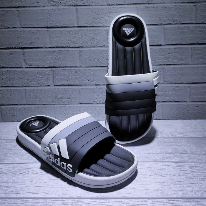 Sandal Pria Sandal Pria Import Adidas Super Star Hitam 100% Grade Original - 44(Q3S1) Sendal Pria De