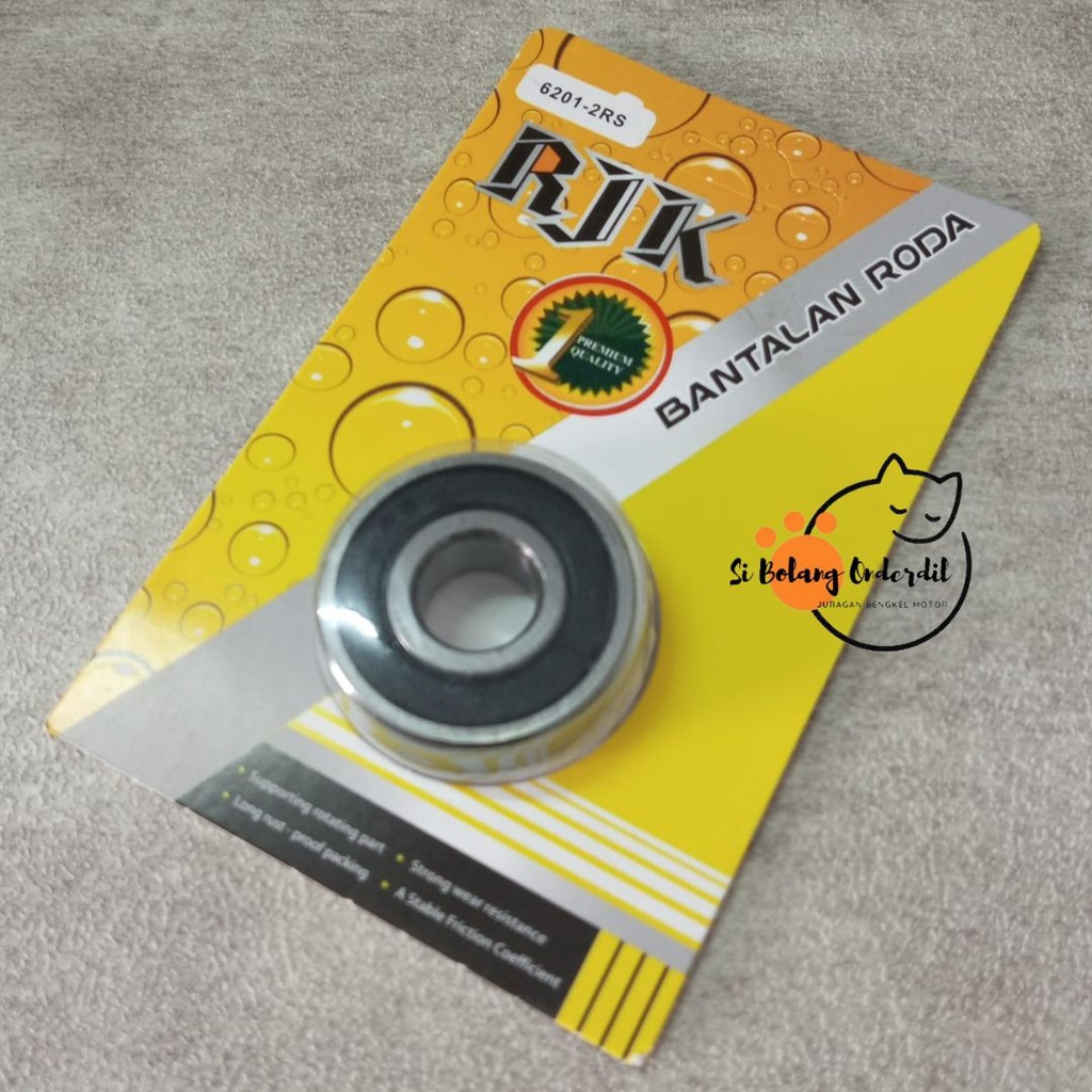 LAHER 6201-2RS MURAH (HARGA UNTUK PER BOX ISI 10 PCS) BEARING 6201-2RS BANTALAN RODA 6201-2RS