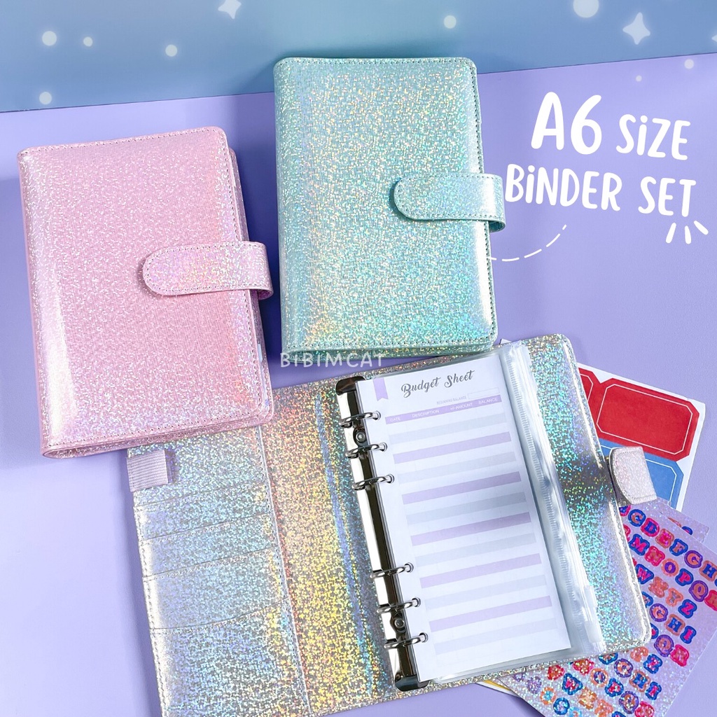 

SobatSaga (A6 Size) Binder Keuangan PU Leather SET / Journal Notebook Sinking Fund