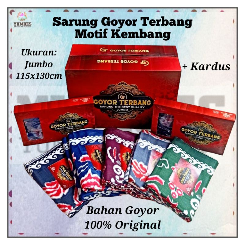 Sarung Goyor Terbang Diamond Kembang Original Bahan Goyor
