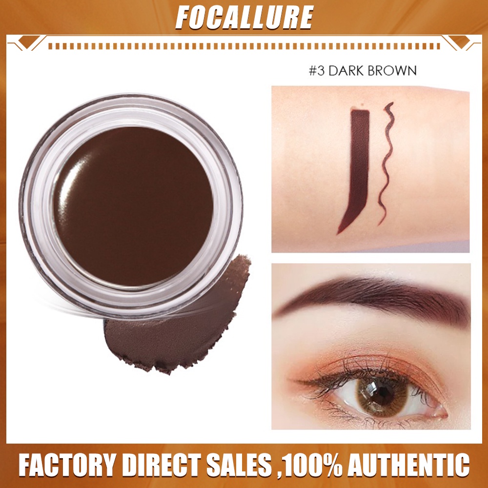 FOCALLURE Waterproof Eyebrow Gel Cream-kosmetik Mata Alis Eyebrow Pensil Somethinc Eyebrow Teardrop Brow Definer FA23