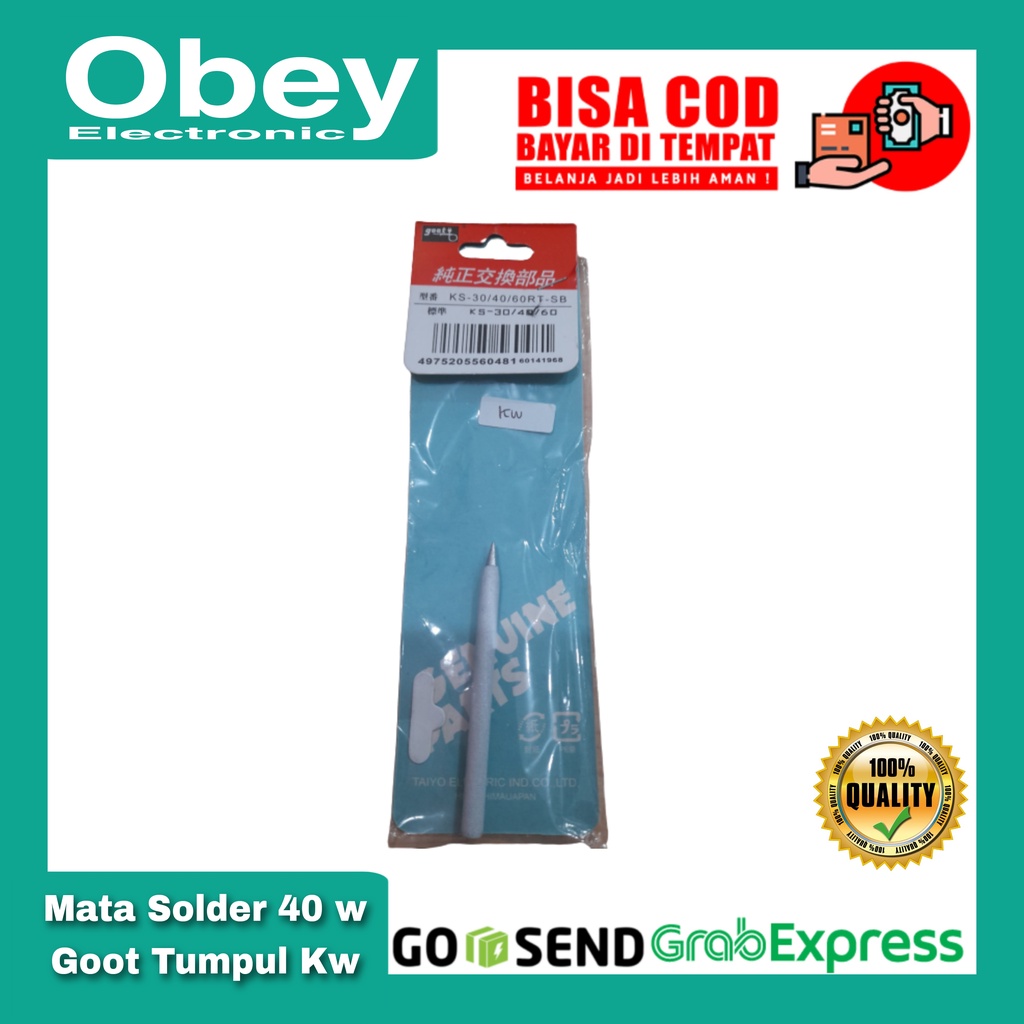 Mata solder goot  40 watt Tumpul Biasa(Kw)