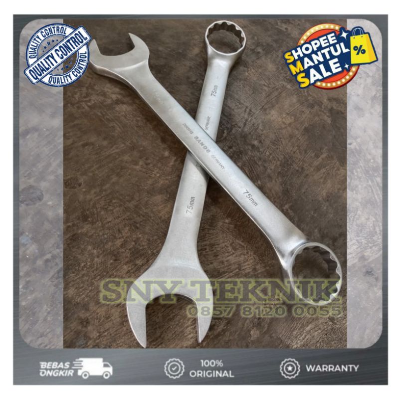 Kunci Ring Pas Kombinasi 55mm - Wrench Combination Konci Ring 55 mm
