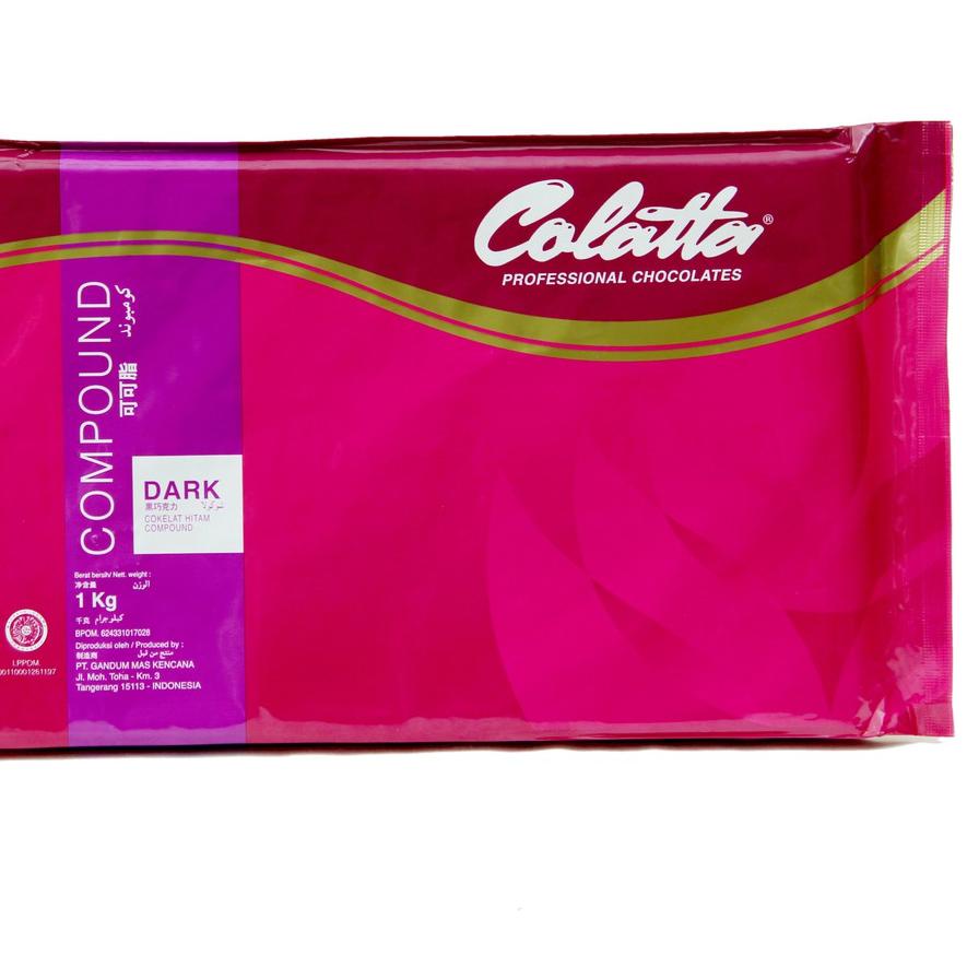 

➮ Cokelat Batang - Colatta Dark Chocolate Compound Kemasan 1kg !!! ◄