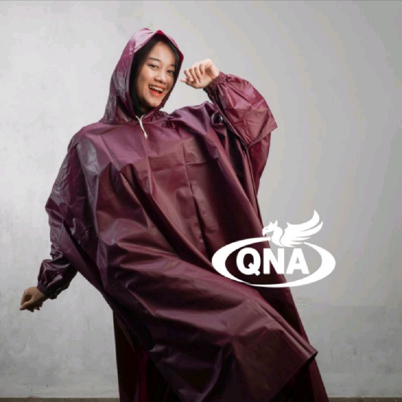 RAINCOAT, JAS HUJAN PONCO LENGAN/KELELAWAR DEWASA PRIA WANITA By QNA