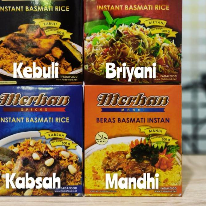 

☄ Merhan Basmati Instant 500gr / 500 gr / Nasi Mandi / Nasi Biryani / Nasi Kebuli Kabuli / Nasi Kabsah ➱