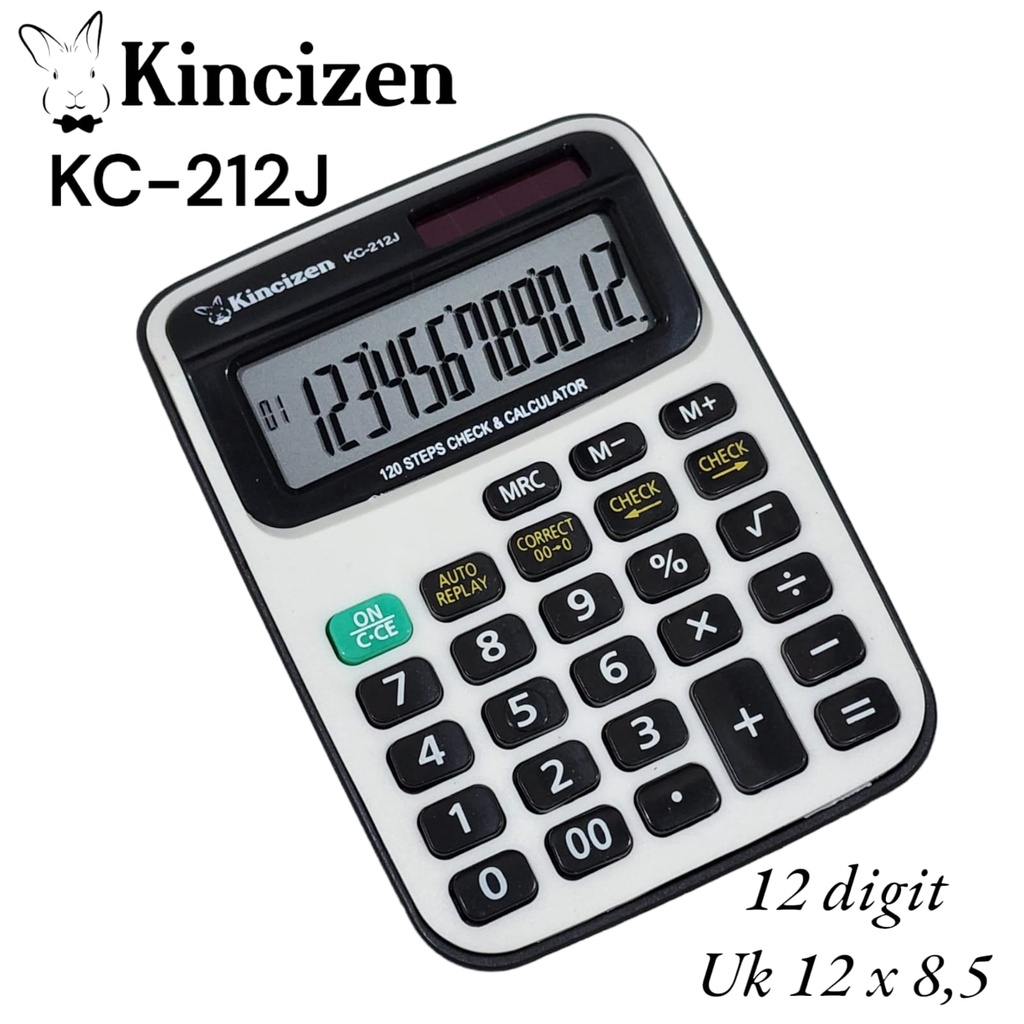 

Kalkulator KINCIZEN KC-212J Tombol Lembut 12 Digit Layar Besar Murah KC 212 KC212 WARNA PUTIH MENARIK