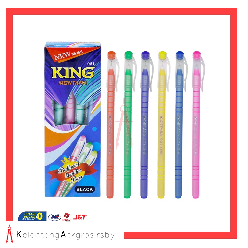 

Ballpoint / Puplen / Bolpen Murah Montana King 921