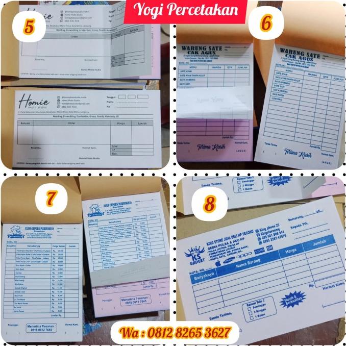 

CETAK NOTA BON KWITANSI INVOICE 20 BUKU